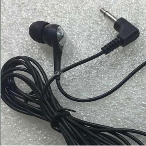 Linhuipad 200 pcs Single Side earphone for sprort walking New Arrive 3.5mm Black Mono In-ear Earbud 1-bud Earphone
