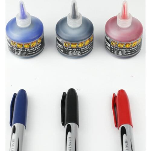 New Dry Graffiti Black Blue Red Oil Marker Pen Refill Ink for Marker Pens Arrival 50ml Permanent Instantly