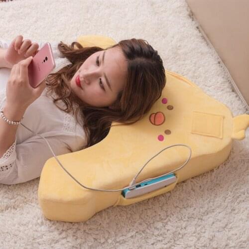 Washable Creativity Super Soft Plush Cactus Lazy Mobile Phone Stand Support Sofa Chair Back Cushion For Children Birthday Gift