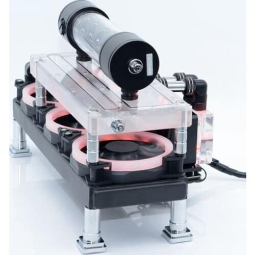 Laptop Desktop Integrated Water Cooling Water Channel Version Built-in Flow Meter Desktop Water Cooling Heat Dissipation