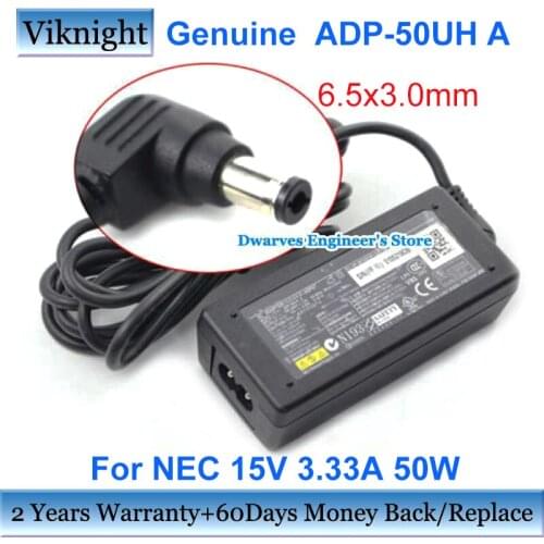 Genuine ADP-50UH A AC Adapter 15V 3.33A 50W Laptop Charger For NEC VY12F/BH-W VY12F/BH-X VY11F/BH-T VY10M/BH-T VY10M/BH-W VY10M
