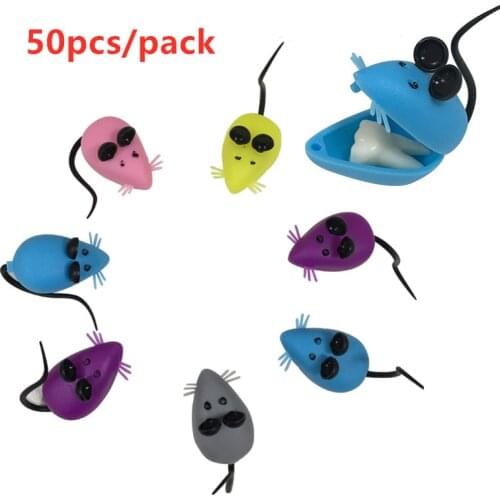50pcs 3D Mouse Shape Plastic Milk Teeth Storage Box Baby Teeth Box Organizer Holder Baby Deciduous Tooth Storage Box