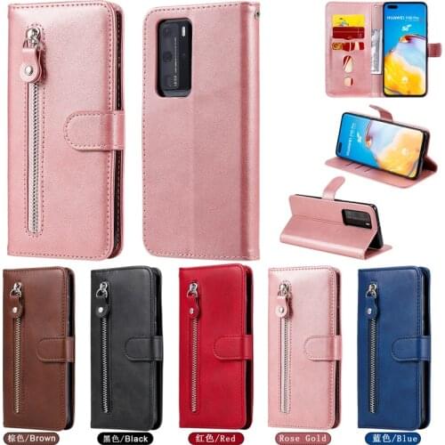 Vintage Flap Phone Case For HUAWEI P40 P30 P20 Mate 30 PRO PLUS LITE Case For HUAWEI P Smart Plus Lmitate Calfskin Cover