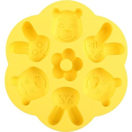 Silicone Chocolate Mold 7-Cavities 3D Cake Mold Non-Stick Cupcake Pastry Cream Decoration Mold Kitchen Making Cake Tool Supplies