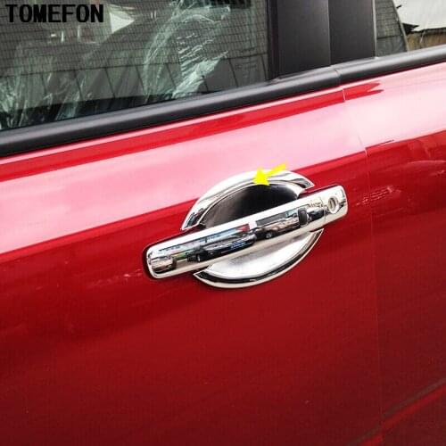 TOMEFON ABS Chrome For Nissan X-Trail T31 Accessories Door Bowl Handle Cover Trim XTrail X Trail 2008 2009-2012 2013 4Pcs