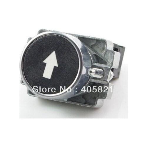 XB2BA3351C Momentary Black Flush Push Button Switches With Symbol 1N/O Spring Return mounting dia 22mm