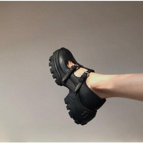 Women Leather Shoes Harakuju Lolita JK Student Sweet Girls Mary Jane Shoes Japanese High Heels Round Toe Platform Shoes Pumps