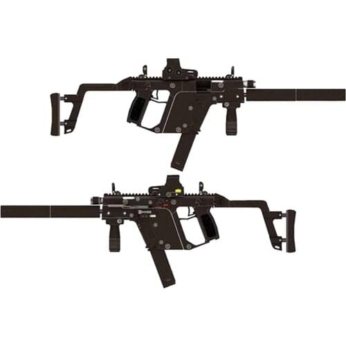 1:1 Paper Model KRISS Super V DIY 3D Paper Card Model Building Sets Construction Toys Educational Toys Military Model