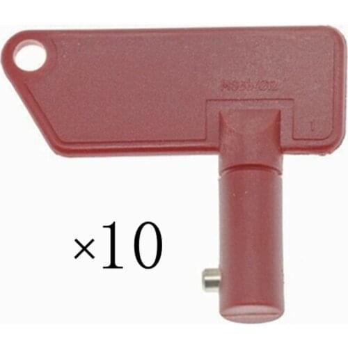 10pc key For Mitsubishi & Terex Battery Master Disconnect Heavy Equipment Key-MS634212