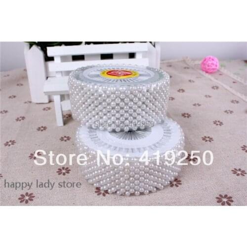 4800pcs STRAIGHT PINS white SEWING FAUX PEARL ROUND HEAD CORSAGE DECORATIVE PINS