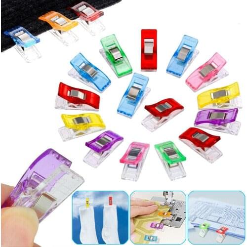 5/10/20PCS Sewing Clips Plastic Clamps Quilting Crafting Crocheting Knitting Safety Clips Assorted Colors Binding Clips Paper