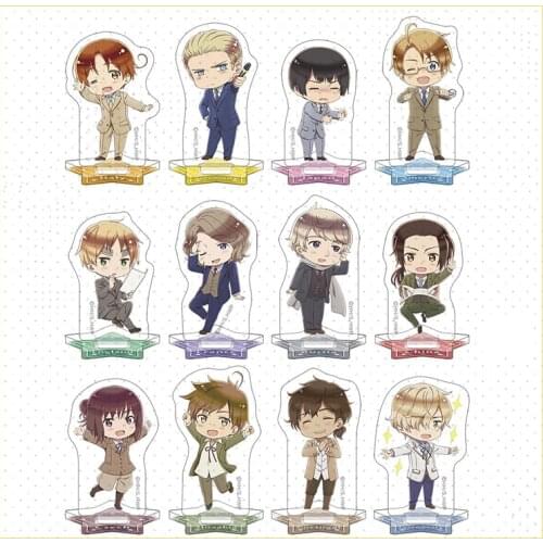 Anime Axis Powers Hetaria APH Yao Wang Feliciano Vargas Cute Acrylic Figure Stand Display Model Plate Cosplay Tabletop Decor Toy