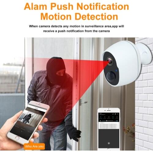 Rechargeable Battery Wireless IP Cam 1080P Wifi IP Camera Home Surveillance System PIR Wire Free Outdoor Security Camera