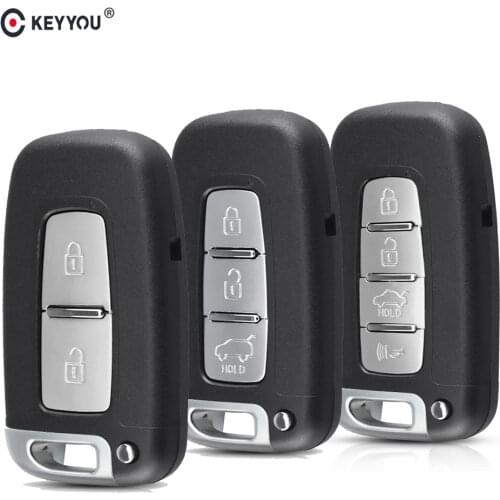 KEYYOU 2 3 4 Buttons Rmote Key Shell Case Fob For Kia For I30 I45 Ix35 Genesis Equus Veloster Tucson Sonata Elantra HY18 Blade