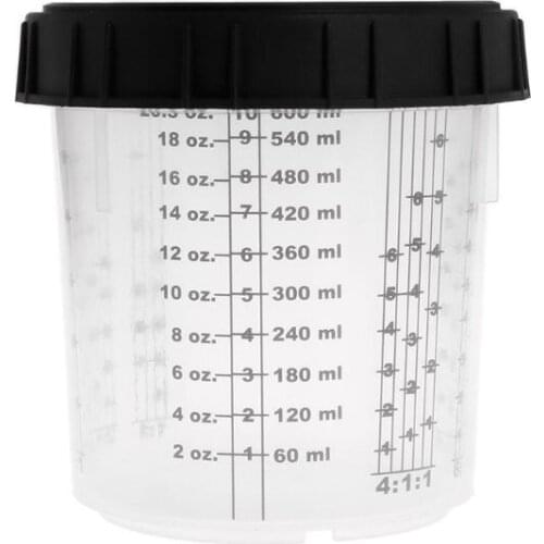 Paint Mixing Cup PPS Type H/O Quick Cup Hard Cup Inner Cup Lids 600ml Spray Gun