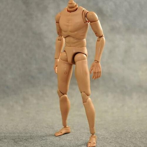 1/6 Scale Male S005 Man Boy Body Figure Military Narrow Chest Muscular for 12"Soldiers Yellow TTM19 Action Figure for SculptToys