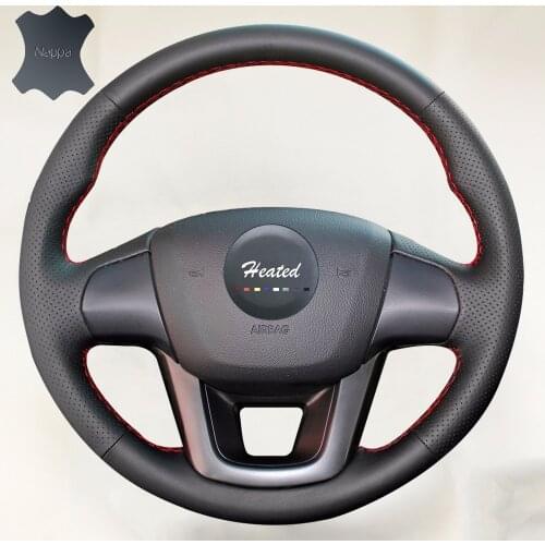 Car Steering Wheel Cover for Kia K2 Kia Rio 2011 2012 2013 Braiding cover for steering wheel