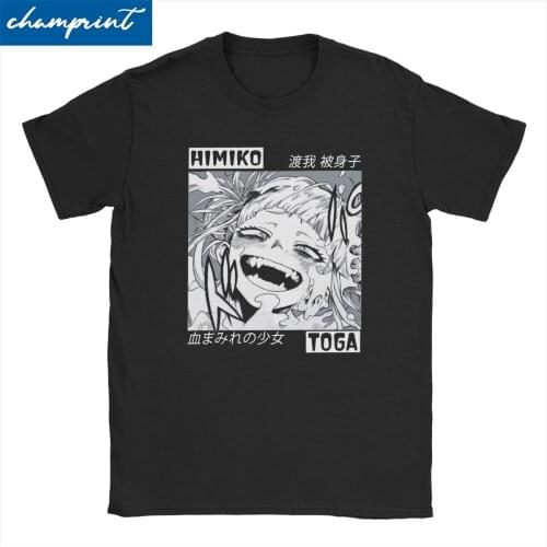 Men Women T-Shirt Toga Himiko Boku No My Hero Academia Anime Tee Shirt Aesthetic BNHA MHA Japanese T Shirt Printing Clothing