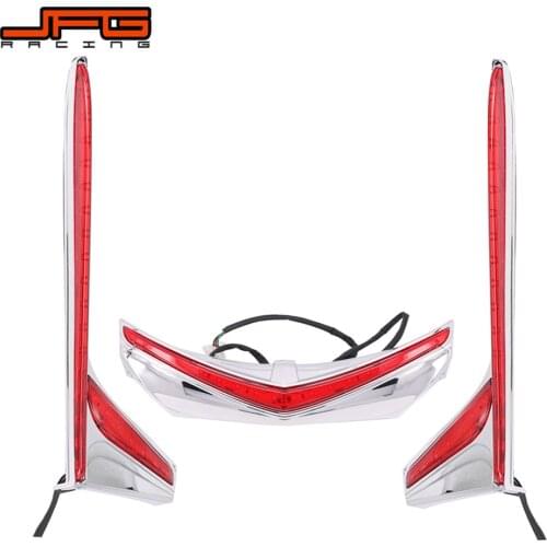 Motorcycle Rear Fender Tip Accent Vertical LED Run Brake Light Strips For HONDA GOLDWING GOLD WING 1800 GL1800 & F6B 2012-2016