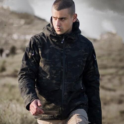 2018 New Army Field Instructor Tactical Jacket Men Waterproof Ripstop Camouflage Military fleece clothes Windbreaker HuntingCoat