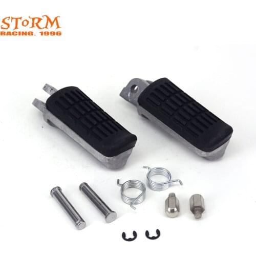 Motorcycle Front Foot Pegs Footrest Pedals Aluminum For CB400 CB600 CB900 CB919F CB1000 CBR1000F CBR750F CB750 CB1300SF CB1300X4