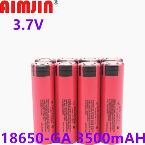 3.7V 3500mAh NCR 18650GA High Discharge 3.7V 3500mAh 18650 Rechargeable Battery Suitable for All Kinds of Electronic Products