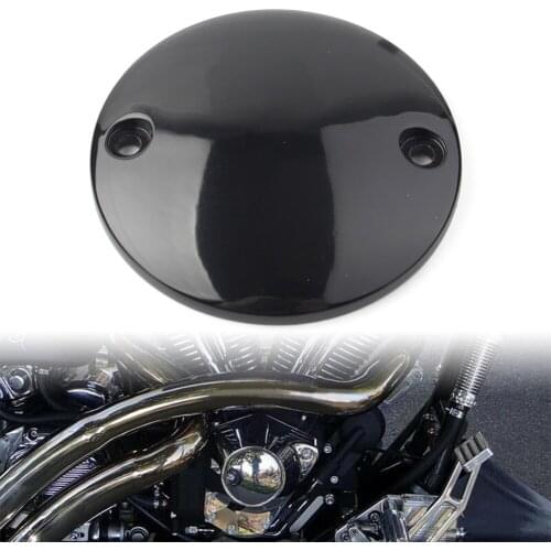 Flat Black Motorcycle Timer Ignition Points Cover for Harley Sportster XL 883 1200 72-17 All Big Twins 84-99 sportsters 72-03