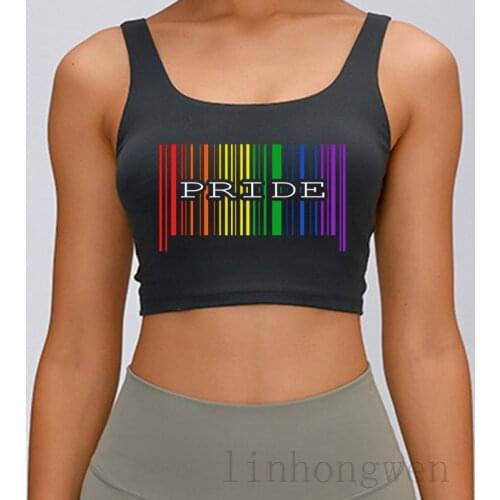 Barcode Gay Pride Lgbt Rainbow Flag Lesbian Bisexu Tank Top Summer Style For Women Plus Size 3xl Unique Customize Tops Tee Vest