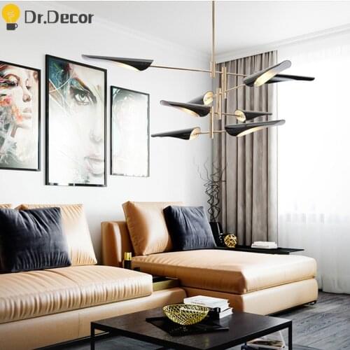 Modern Flying Fish Chandelier Lighting Nordic Dinning Room Living Room Hanging Lamps LED Chandeliers Lamp Home Decor Luminaries