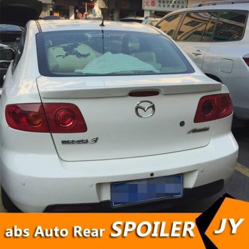 For MAZDA 3 Spoiler 2006-2013 Mazda 3 spoiler High Quality ABS Material Car Rear Wing Color Rear Spoiler