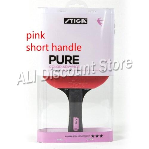 STIGA Pure Color Advance series Table Tennis Racket 5 ply blade Double pimples-in rubber Ping Pong Rackets