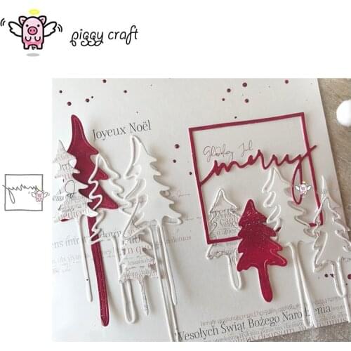 Piggy Craft metal cutting dies cut die mold Christmas letter frame Scrapbook paper craft album card punch knife art cutter die