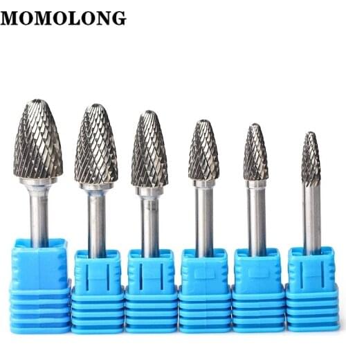 Tungsten Carbide Rotary File FX Type Head Tools Drill Milling Carving Bits Tools Point Burr Die Grinder Abrasive