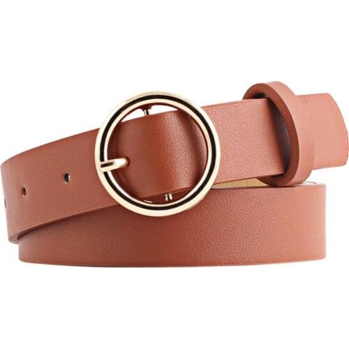 New Designer Women Wide Black Red White Brown Faux Leather Waist Belt Woman Double O Ring Belts For Dress Cinturones Para Mujer