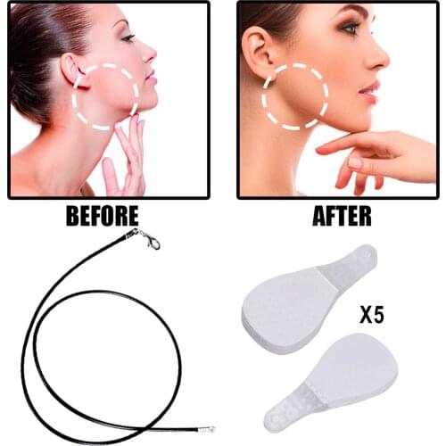 10x Face Neck Lifting Patch Stickers V-line Set Tools Double Chin Lift