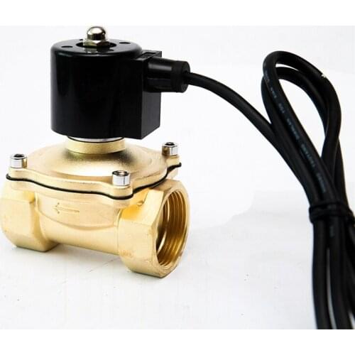 2" Brass Water Fountain Solenoid Valve 2 Inch Low Voltage