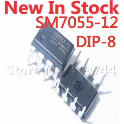 5PCS/LOT SM7055 SM7055-12 DIP-8 Induction Cooker Power Management Chip In Stock NEW original IC