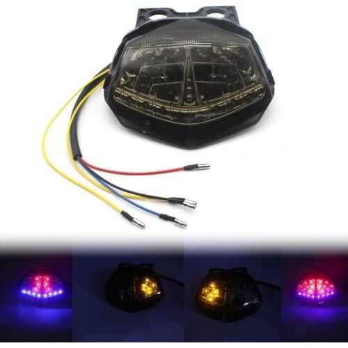 ACZ Motorcycle Turn Signals Light Blinker Indicator Rear Lights Brake Light LED Taillight For Kawasaki NINJA250 2008-2010