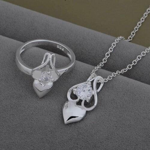 AS539 Trendy wholesale Jewelry Sets Ring 601 + Necklace 983 /axtajpaa byqakpxa