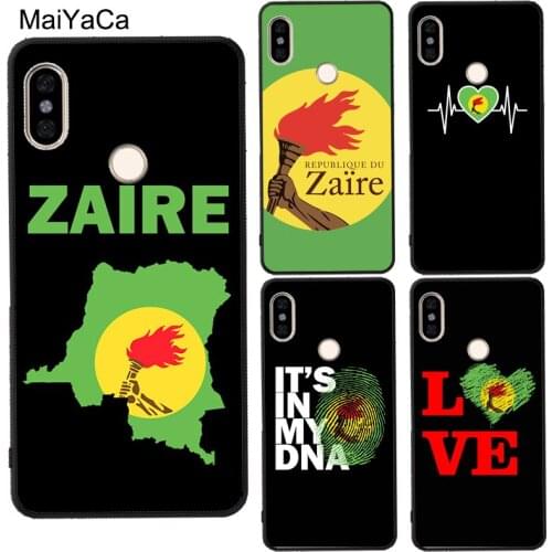 Zaire Flag For Xiaomi Mi Note 10 Lite Mi 10 Ultra Case For Redmi Note 8 7 9 Pro 8T 9S 9A 9C POCO X3