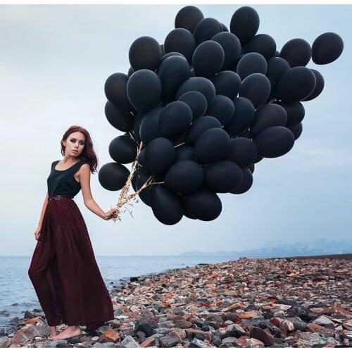 5/10/12/18 Inch Black Latex Balloon Baby Shower Happy Birthday Party Wedding Decorations Supplies Kids Gifts Inflatables Globos