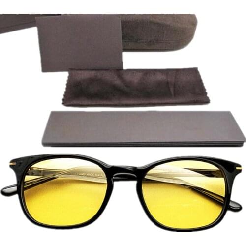 Design Unisex Polarized Nightvision Sunglasses UV400 for Driving 52-19-145 Imported Acetates Fullrim Lightweight Fullset Case