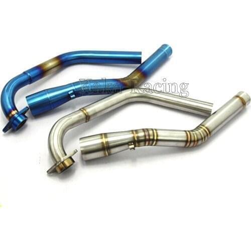 For YAMAHA YZF R15 MT-15 MT 125 2008-2017 Stainess Steel Motorcycle Exhaust Muffler Silencer Front + Middle Link Pipe Modified