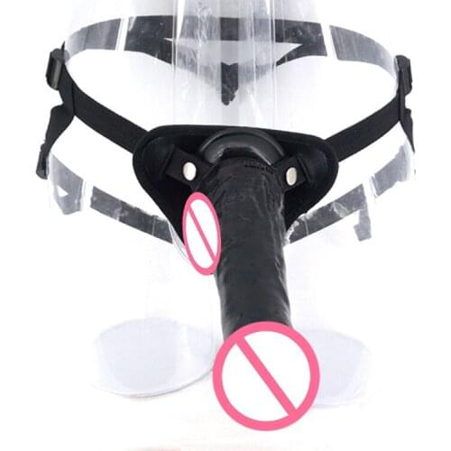 FAAK Strap on Dildos Leather Pants Adult Sexy Aid Penis Butt Plug for Sex Products Adult Toys Big Dildo for Women strapon dildo