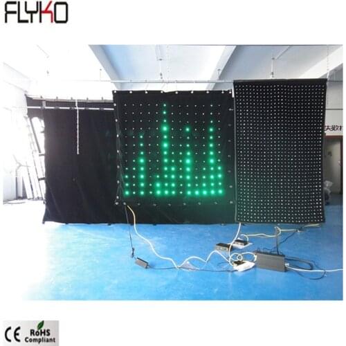 Flyko free shipping flexible led video wall P80mm 1x1m alibaba in spain for stage decoration