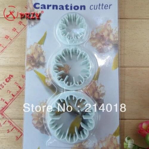 Carnation cookie mould 3PCS/SET fondant cake decoration fondant cake production 100% food grade raw material NO.:fo-061