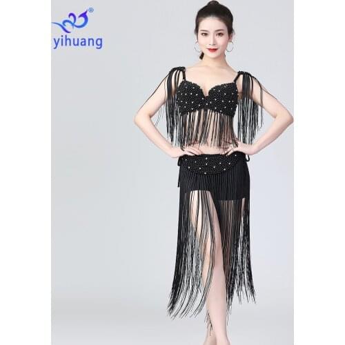 Sexy Sequin Performance Wear Costumes Belly Dancing Costumes Set Halloween Bollywood Carnival Outfits Festival Dress 4pcs Set