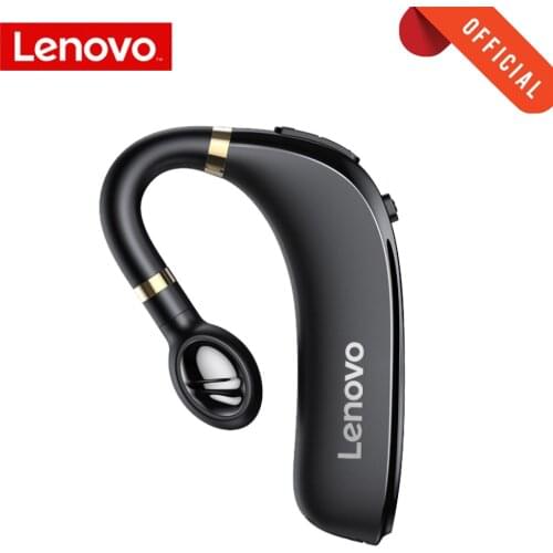 Lenovo Bluetooth Headset Bluetooth 5.0 Ear Hook Earpiece Hands free Wireless Headphones Single Ear Earbud For iPhone xiaomi WIN