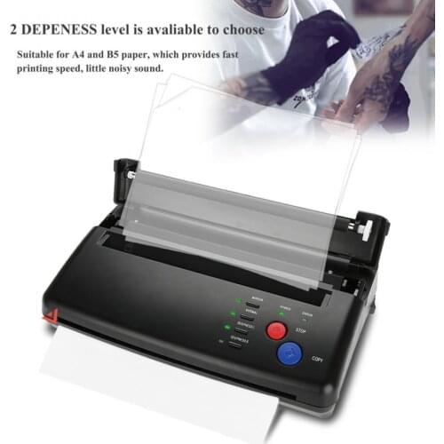 Tattoo Transfer Machine Printer Drawing Thermal Stencil Maker Copier for Tattoo Transfer Paper Supply Permanet Lighter Machine