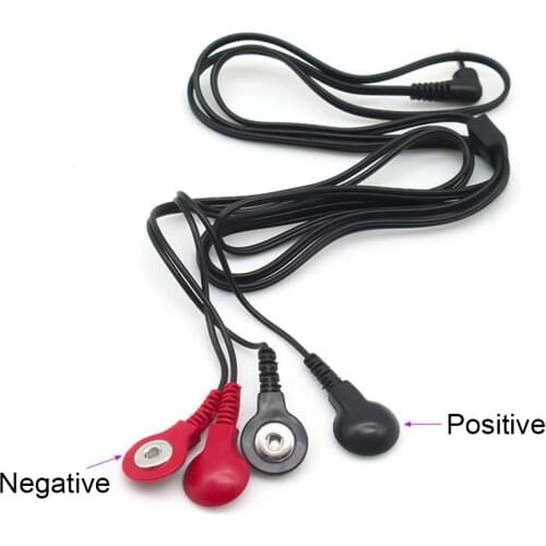 EXVOID Therapy Massager Electric Shock Wire for Penis Ring Anal Plug 4 Button Connector Electrical Accessory Electro Stimulation